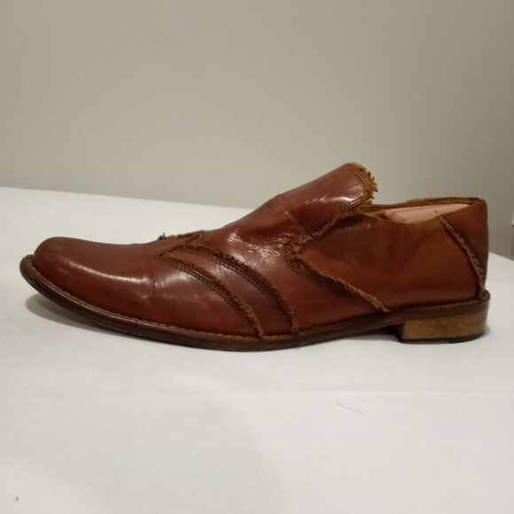 RED TAPE SADDLE TAN ROCHDALE LEATHER DRESS SHOE MEN SIZE 12 - Picture 1 of 8
